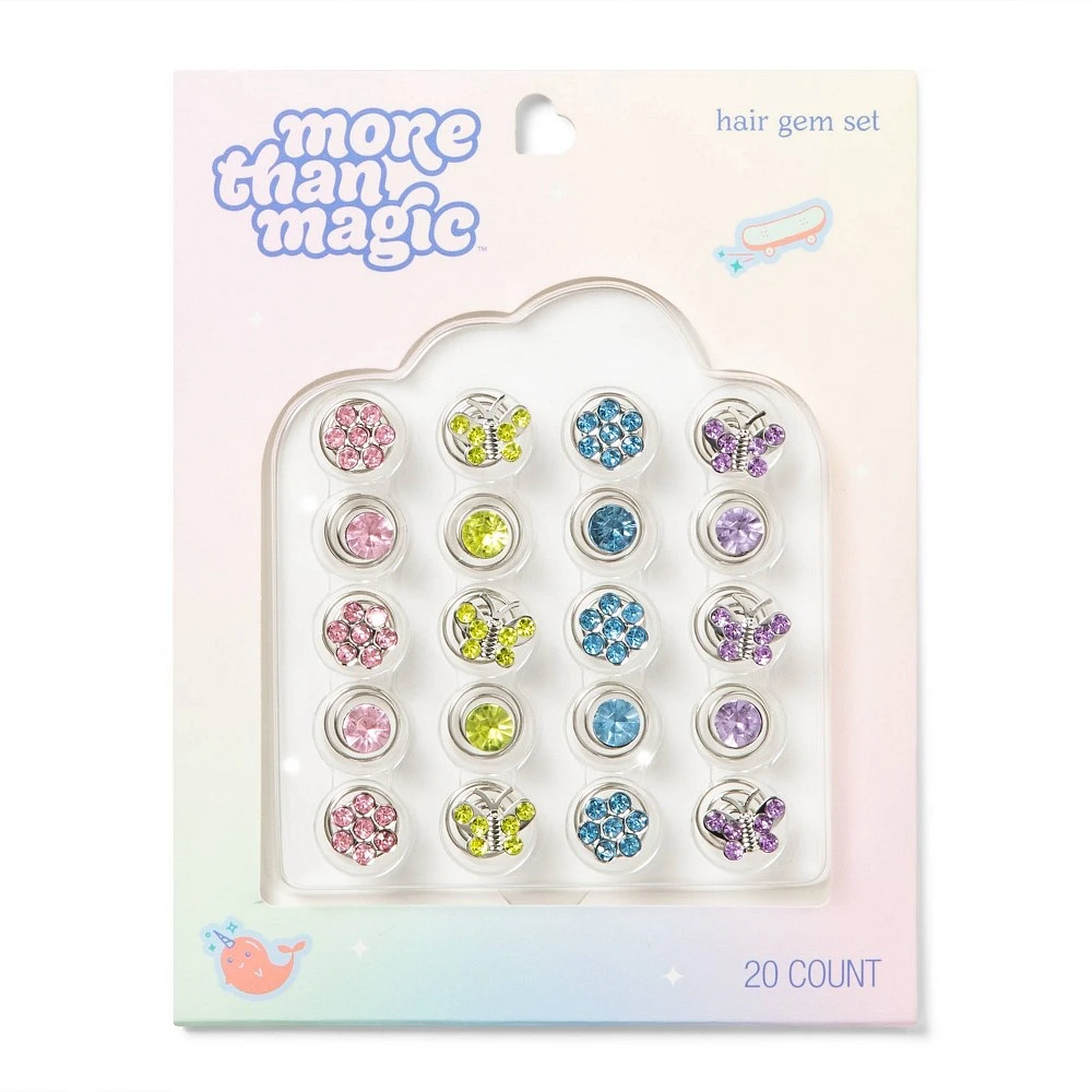 More Than Magic Bedazzles Hair Clips - 20pc - More Than Magic | The Market  Place