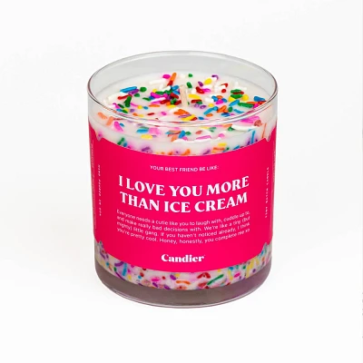 Candier Love You More Than Ice Cream 9oz Soy Wax Candle