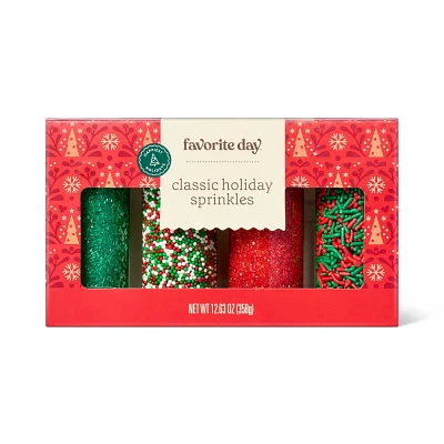 Holiday Classic Sprinkles Set - 12.63oz - Favorite Day