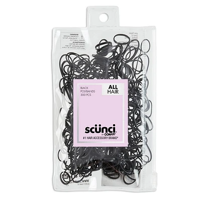 scnci Mixed Size Polyband Elastic Hair Ties