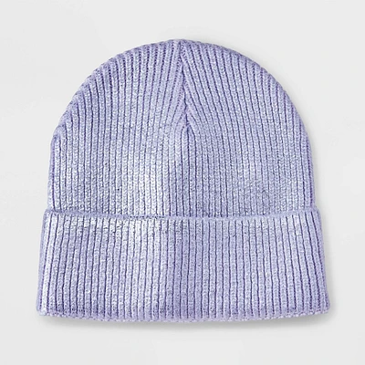 Girls Knitted Cuffed Beanie Hat