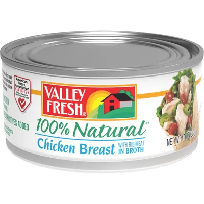 Valley Fresh White & Dark Chicken in Water - 10oz