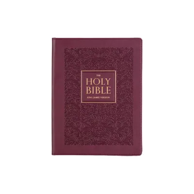 KJV Holy Bible, Large Print Note-Taking Bible, Faux Leather Hardcover - King James Version, Plum - (Leather Bound)