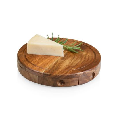 Acacia Round Cheese Board Set - Picnic Time