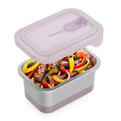 Bentgo Microsteel Heat and Eat Container : Leakproof BPA-Free Lunch Container, Dishwasher Safe, Stain-Resistant