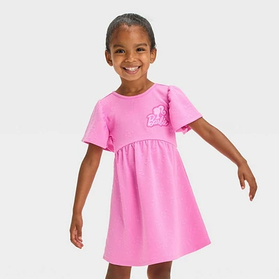 Toddler Girls Barbie Jacquard Knit Dress