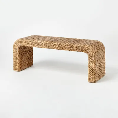 Shiffer Waterfall Woven Bench - Threshold designed with Studio McGee