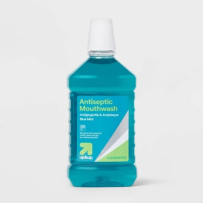 Antiseptic Blue Mint Mouthwash - 50.7 fl oz - up&up