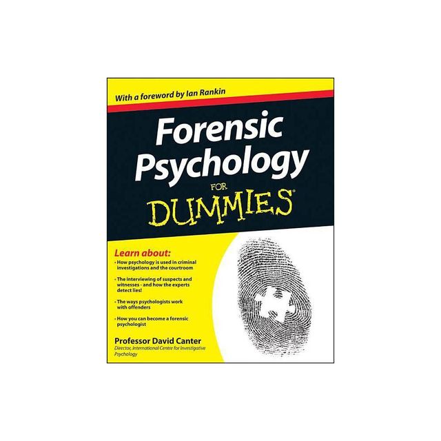 Forensic Psychology For Dummies - by David V Canter (Paperback)