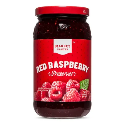 Red Raspberry Preserves - 18oz - Market Pantry