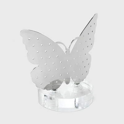 Metal Butterfly with Clear Bottom Jewelry Organizer - Wild Fable Silver