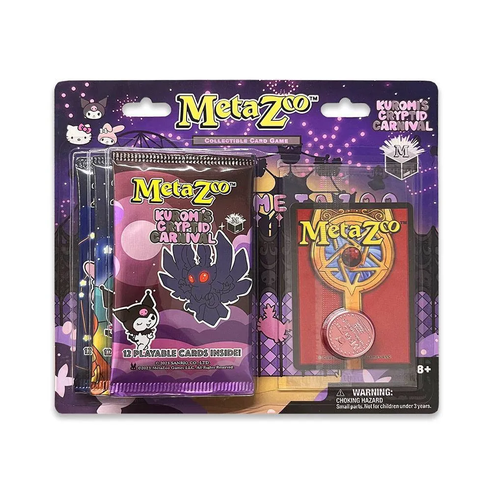 Excell MetaZoo Collectible Card Game Kuromis Cryptid Carnival 3 Pack Purple  | The Market Place