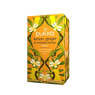 Pukka Lemon, Ginger & Manuka Honey Tea Bags - 20ct