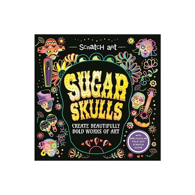 Scratch Art: Sugar Skulls-Adult Scratch Art Activity Book - by Igloobooks (Paperback)