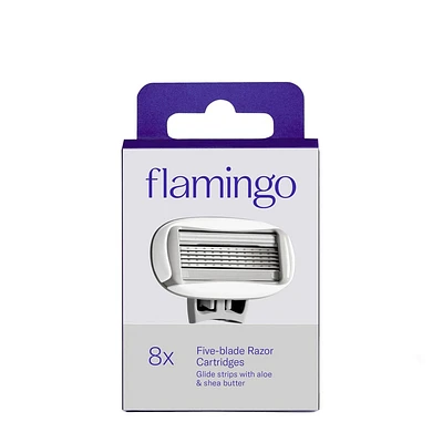Flamingo Womens Razor Blade Refills - 5-Blade Refill Cartridges