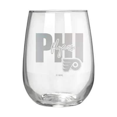 NHL Philadelphia Flyers The Vino Stemless 17oz Wine Glass - Clear