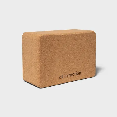 Cork Yoga Block - Brown - All In Motion