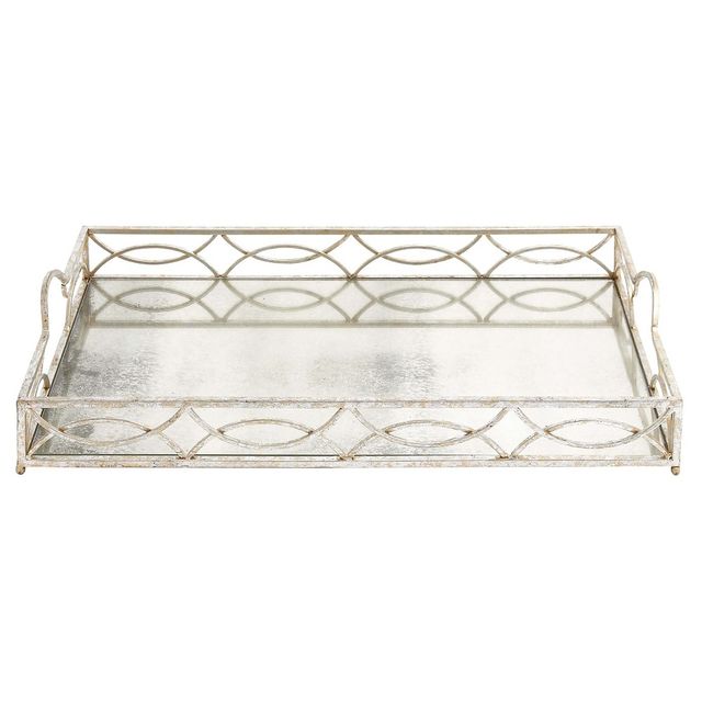 Modern Reflections Rustic Iron Tray (25) - Olivia & May