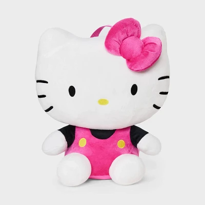 Girls Hello Kitty 14 Plush Backpack - Pink/White