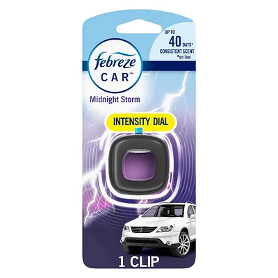 Febreze Car Air Freshener - Midnight Storm - 0.06 fl oz