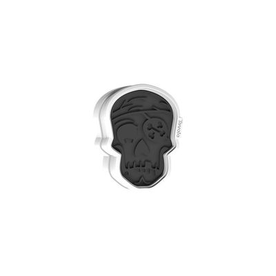 Tovolo Skull Cookie Cutter Charcoal 81-22485: Skull Shaped, Cookie Decorating, Cookie Stamp, Dishwasher-Safe, Set of 6