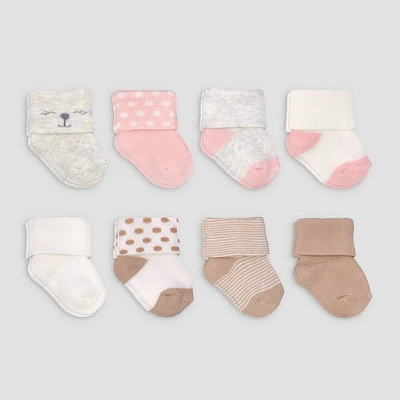 Carters Just One You 8pk Baby Girls Alt Terry Socks