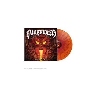 Ringworm - Seeing Through Fire - Red in Orange W/ Red & Magenta Splatter (Vinyl)