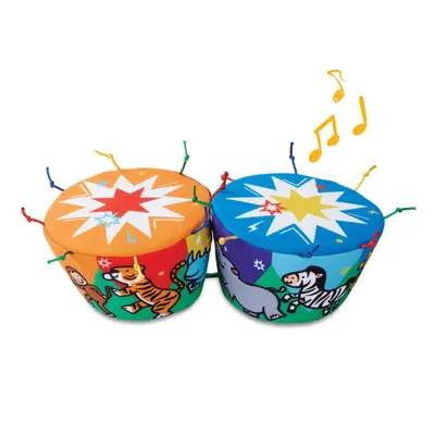 Melissa & Doug Ks Kids Bongo Drums Soft Musical Instrument