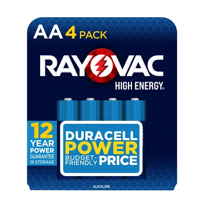 Rayovc High Energy 4pk Alkaline AA Battery