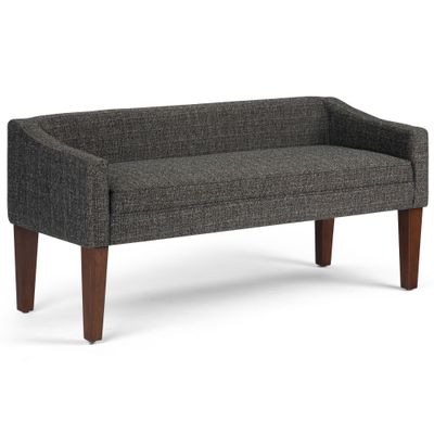 50 Layla Upholstered Bench Tweed Fabric