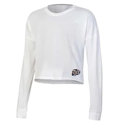 NCAA UTEP Miners Womens White ong Sleeve T-Shirt