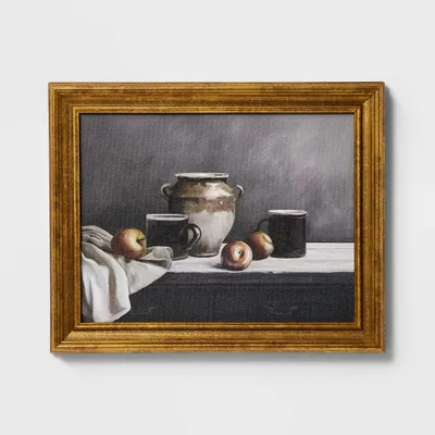 12 x 10 Moody Still Life Framed Wall Art Canvas - Threshold designed with Studio McGee