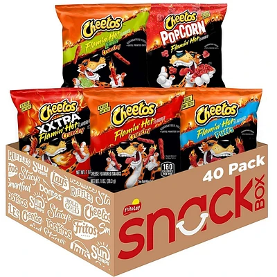 Cheetos Flamin Hot & Spicy Variety Pack 40ct/40oz