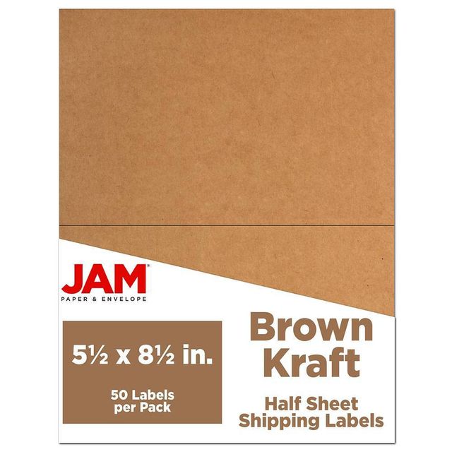 JAM Paper Shipping Labels 5.5 X 8.5 50ct