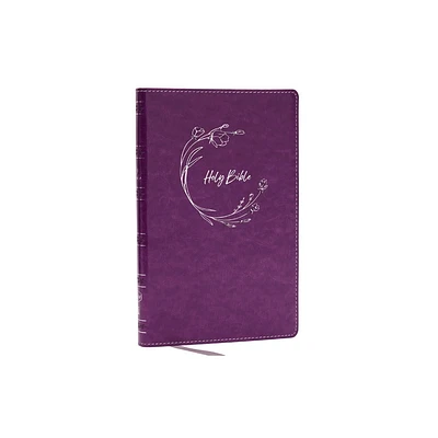 NKJV Holy Bible, Ultra Thinline, Purple Leathersoft, Red Letter, Comfort Print - by Thomas Nelson (Leather Bound)