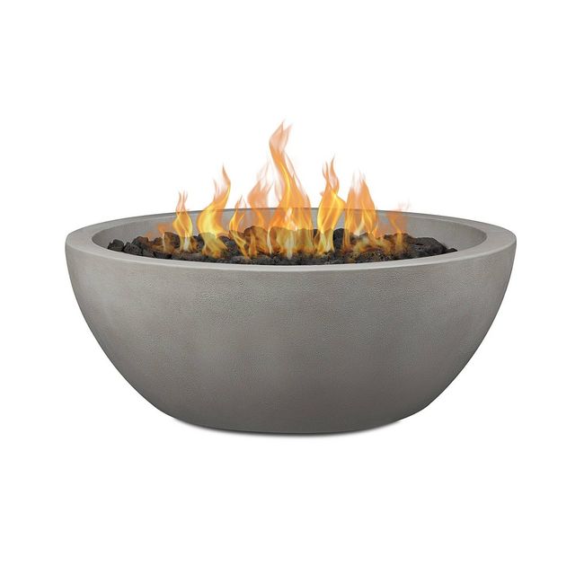 Caro Medium Natural Gas Fire Bowl Shade - Jensen Co.: Patio, No Assembly, Rust-Resistant