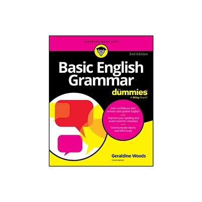 Basic English Grammar for Dummies - 2nd Edition by Geraldine Woods (Paperback)