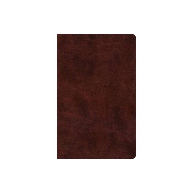 ESV Large Print Thinline Bible (Trutone, Mahogany) - (Leather Bound)