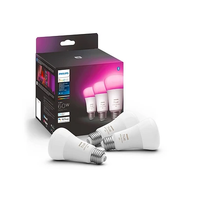 Philips 3pk Hue A19 LED Light Bulbs