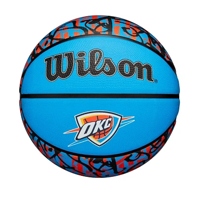 NBA Oklahoma City Thunder Graffiti Basketball