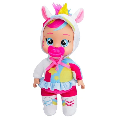 Cry Babies 9 Tiny Cuddles Talents Dreamy the Unicorn Baby Doll with Roller Skater Themed Outfit