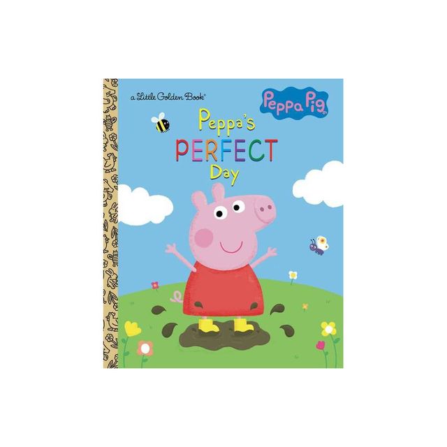 Peppas Perfect Day (Peppa Pig) - (Little Golden Book) by Courtney Carbone (Hardcover)