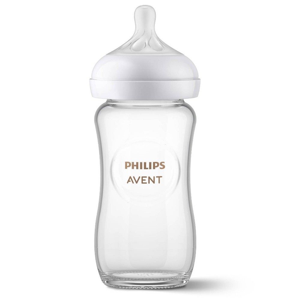 Avent Philips Avent Glass Natural Baby Bottle with Natural Response Nipple  - 8oz