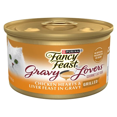 Purina Fancy Feast Gravy Lovers Gourmet Wet Cat Food Chicken Hearts & Liver Feast In Grilled Chicken Flavor Gravy - 3oz