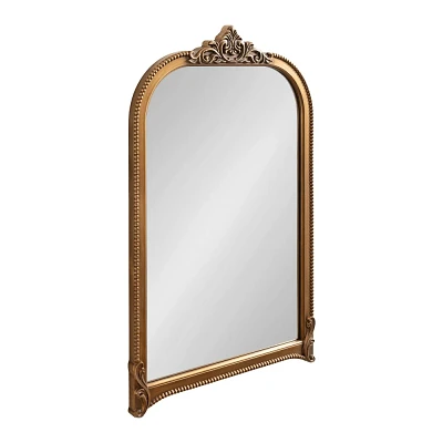 Kate & Laurel All Things Decor 24x38 Hubanks Arched Wall Mirror Gold