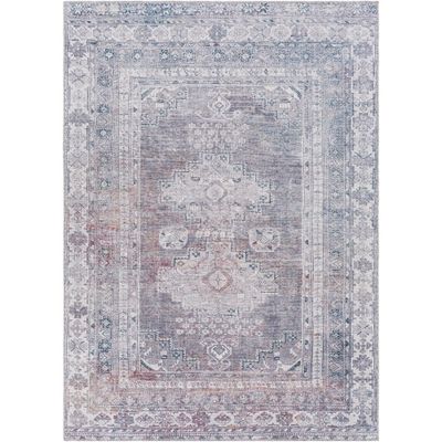 Livabliss 93x1110 Colin Traditional Machine Washable Rug Gray