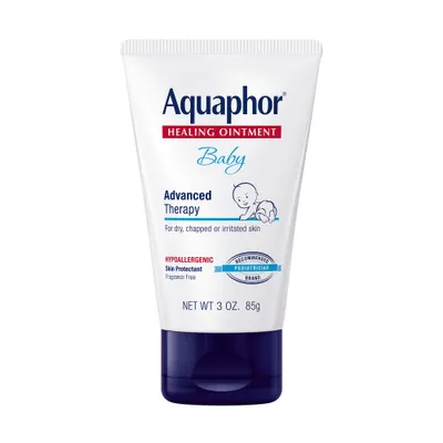 Aquaphor Baby Healing Ointment - Advanced Therapy to Help Heal Diaper Rash and Chapped Skin - 3oz. Tube