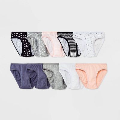 Girls 10pk Cotton Bikini Underwear