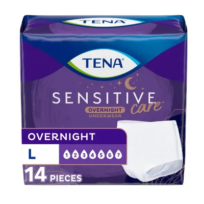 TENA Intimates for Women Incontinence & Postpartum Underwear - Overnight Absorbency - Large - 14ct