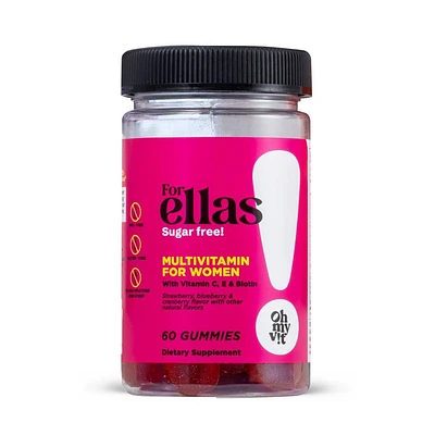 Oh My Vit For Ellas Womens Multivitamin Gummies - Sugar Free - 60ct